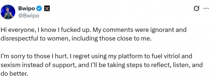S15世界赛主题曲MV将延迟发布:Bwipo因性别歧视言论而被删除戏份